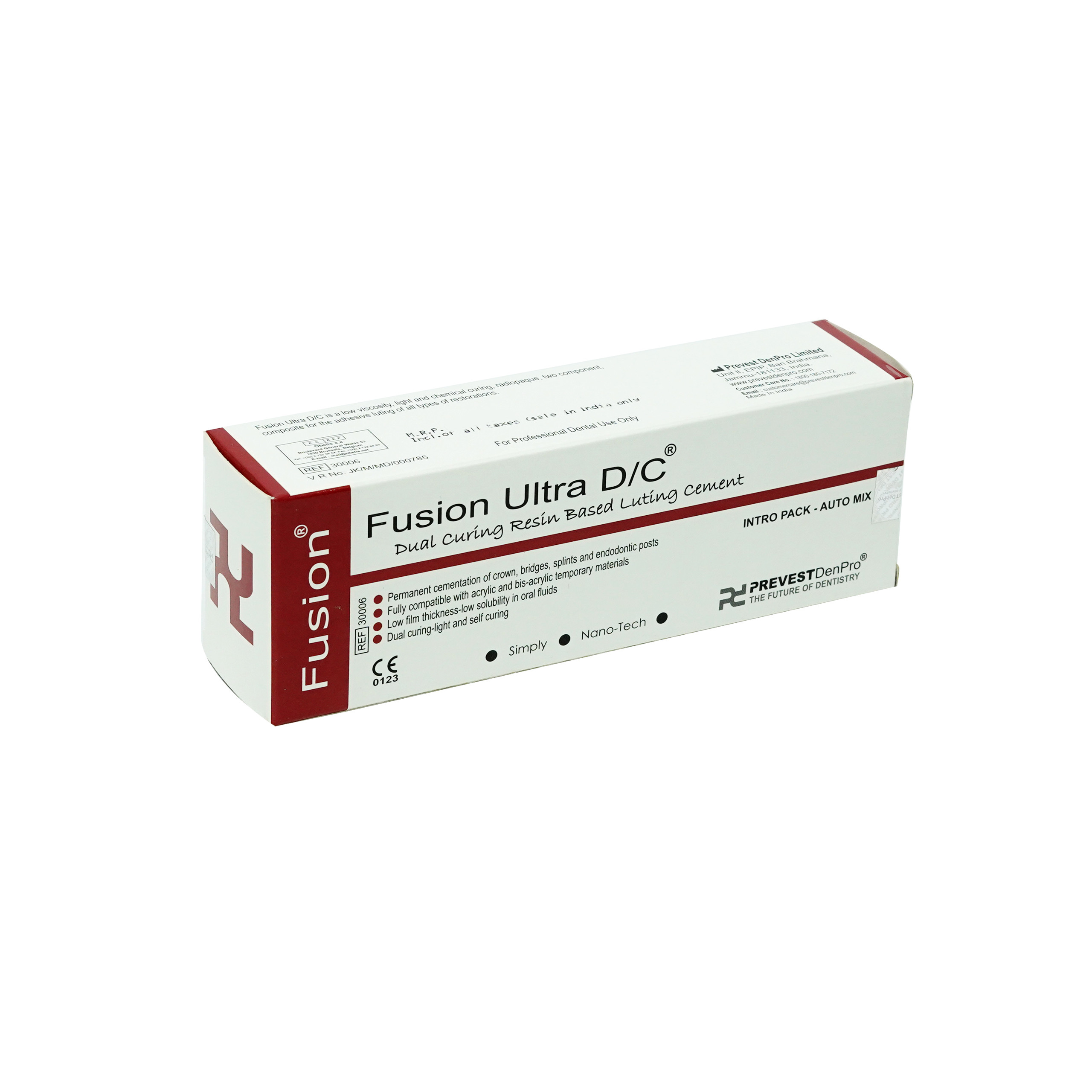 Prevest Denpro Fusion Ultra DC Automix Dual Cure Resin Cement Intro Pack (Expiry- 11/oct/2025)